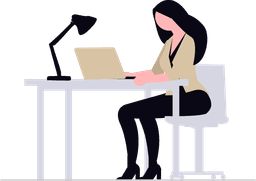 Business profile illustration